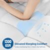 Baauye 3 Inch Memory Foam Mattress Topper Twin XL for Back Pain, Soft Ergonomic Pillow Top Mattress Topper with Deep Pocket fits up to 21", Extra Thick Mattress Pad with 4X Support, Bed Topper - Image 3