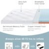 BedStory 3 Inch Memory Foam Mattress Topper Twin, Gel Copper Infused Bed Toppers, Soft Foam Mattress Topper with Removable Cover - Image 7