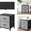 AZL1 Life Concept Storage Dresser Furniture Organizer Unit with 2 Drawers for Bedroom, Hallway, Entryway and Closets, Grey with Black, 17.7x19.7x11.8 inches - Image 7