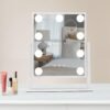 Vanity Mirror with Lights, Small Makeup Mirror with Lights 9 LED Bulbs for Makeup Desk, 3 Color Lighting Modes, 360°Rotation - Image 10