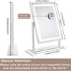 Vanity Mirror with Lights, Hollywood Makeup Mirror with Lights, Touch Control, 3 Color Lighting Modes, Dimmable, Detachable 10X Magnification Mirror, 360° Rotation (16in, White) - Image 6