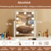 Vanity Mirror with Lights, Small Makeup Mirror with Lights 9 LED Bulbs for Makeup Desk, 3 Color Lighting Modes, 360°Rotation - Image 4