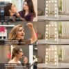 Vanity Mirror with Lights 14" x 19", Lighted Makeup Mirror 12 Dimmable Bulb, Smart Touch Hollywood Vanity Mirror, 3 Color Temperature, White - Image 6