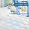 Baauye 3 Inch Memory Foam Mattress Topper Twin XL for Back Pain, Soft Ergonomic Pillow Top Mattress Topper with Deep Pocket fits up to 21", Extra Thick Mattress Pad with 4X Support, Bed Topper - Image 4