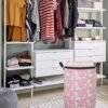 19.7" Round Canvas Large Clothes Basket Laundry Hamper with Handles,Waterproof Cotton Storage Organizer Perfect for Kids Boys Girls Toys Room, Bedroom, Nursery,Home,Gift Basket(alpaca) - Image 6