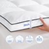 Twin XL Mattress Topper, Extra Thick Cooling Mattress Pillowtop for Back Pain, Plush Mattress Pad Protector with 8-21 Inch Elastic Deep Pocket 6d Down Alternative Filling - Image 4