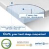 3 Inch Gel Memory Foam Mattress Topper Twin XL, Cooling Mattress Topper with Removable & Washable Bamboo Cover, CertiPUR-US Certified - Image 3
