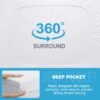 3 Inch Gel Memory Foam Mattress Topper Full Size, High Density Memory Foam Mattress Pad Cover with 8-21" Deep Pocket for Pressure Relief, Pillow Top with Removable Viscose Made from Bamboo Cover - Image 9