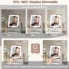 Beelux Lighted Makeup Mirror, 12In Vanity Mirror with Lights,Three Color Lighting Modes,10X Magnification Mirror,Smart Touch Control - Image 5