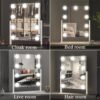 Vanity Mirror with Lights,9.8"x11.8"LED Mirror Makeup,Light up Mirror with 9 Dimmable LED Bulbs for Bedroom,3 Colors Modes,Touch Control,(White) - Image 8