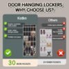 30 Compartment Breathable Mesh Pocket Over the Door Hanging Shoe Organizer, Closet Shoe Organizer, Large Men's and Women's Shoe Organizer, Hanging Over the Door Shoe Organizer (updated model-Black) - Image 6