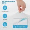 3 Inch Gel Memory Foam Mattress Topper Full Size, High Density Memory Foam Mattress Pad Cover with 8-21" Deep Pocket for Pressure Relief, Pillow Top with Removable Viscose Made from Bamboo Cover - Image 5