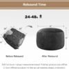 Bean Bag Chairs for Adults - Memory Foam Furniture BeanBag Chair - Kids/Teens Sofa with Soft Micro Fiber Cover - Round Fluffy Couch for Living Room Bedroom College Dorm - 3 ft, Carbon Black - Image 8