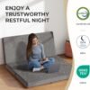 Sweetnight 4 Inch Folding Mattress with Carry Bag - Twin XL Size Trifold Mattress Grey with Breathable Cover & Non-Slip Bottom| Portable Floor Mattress for Camping,Travel,RV,Guest Room - Image 7