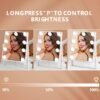 Vanity Mirror with Lights, Hollywood Lighted Makeup Mirror with 9 Dimmable Bulbs & 3 Color Lighting Modes, Detachable 10x Magnification, 360°Rotation, Smart Touch Control, White. - Image 4
