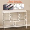 Wide Dresser for Bedroom TV Stand Entertainment Center with Large Chest of 9 Drawers for 50'' TV with Leather Front, Metal Handles for Closet, Entryway, Living Room, Glacier White - Image 8