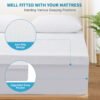 3 Inch Gel Memory Foam Mattress Topper Full Size, High Density Memory Foam Mattress Pad Cover with 8-21" Deep Pocket for Pressure Relief, Pillow Top with Removable Viscose Made from Bamboo Cover - Image 6