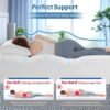 Baauye 3 Inch Memory Foam Mattress Topper Twin XL for Back Pain, Soft Ergonomic Pillow Top Mattress Topper with Deep Pocket fits up to 21", Extra Thick Mattress Pad with 4X Support, Bed Topper - Image 5