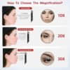 20X Makeup Magnifying Mirror, 20X High Magnifying Mirror with Suction Cups, Round 6'' Magnifying Mirror Compact Travel Magnifying Mirror, 20X Magnified Mirror Makeup Magnification Mirror and Tweezers - Image 5
