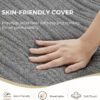 Sweetnight 4 Inch Folding Mattress with Carry Bag - Twin XL Size Trifold Mattress Grey with Breathable Cover & Non-Slip Bottom| Portable Floor Mattress for Camping,Travel,RV,Guest Room - Image 6
