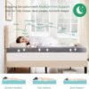 VECELO Gel Infused Memory Foam Mattress Topper Twin XL Size, 4 Inch Fresh Cooling Mattress Pad with Washable Cover for Twin XL Mattress, Pain Pressure Relieve Bed Topper, Breathable, Comfort - Image 3
