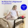 BedShelfie Bedside Shelf for Bunk Bed & Top Bunk, College Dorm Room Essentials, Loft Nightstand, Floating Bed Side Table Tray Storage, Dorm Room Decor (Flexfit Model, Black) - Image 3