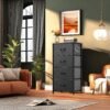 YITAHOME Storage Tower with 4 Drawers - Fabric Dresser, Organizer Unit for Bedroom, Living Room, Closets & Nursery - Sturdy Steel Frame, Easy Pull Fabric Bins & Wooden Top - Image 5
