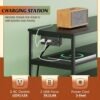 WLIVE Led Dresser TV Stand for 45 Inch TV, Entertainment Center with LED Lights and Power Outlet, Black Drawer Dressers with Double Open Shelves, TV Stands for Bedroom and Living Room - Image 7