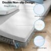 2 inch Memory Foam King Mattress Topper Cooling Gel Mattress Topper King, High Density Pressure Relief Bed Toppers Ventilated Design Breathable & Removable Fiber Cover Back Pain Relief - Image 7