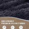 Bean Bag Chairs for Adults Teens Convertible Chair Mattress, Bean Bags Chair with Removable Plush Cover, Sleeper Chair That Turns into Mattress, Full, Dark Grey - Image 7