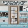 30 Compartment Breathable Mesh Pocket Over the Door Hanging Shoe Organizer, Closet Shoe Organizer, Large Men's and Women's Shoe Organizer, Hanging Over the Door Shoe Organizer (XL-White) - Image 4