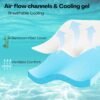 2 inch Memory Foam King Mattress Topper Cooling Gel Mattress Topper King, High Density Pressure Relief Bed Toppers Ventilated Design Breathable & Removable Fiber Cover Back Pain Relief - Image 3