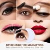 Vanity Mirror with Lights, Hollywood Lighted Makeup Mirror with 9 Dimmable Bulbs & 3 Color Lighting Modes, Detachable 10x Magnification, 360°Rotation, Smart Touch Control, White. - Image 5