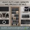 30 Compartment Breathable Mesh Pocket Over the Door Hanging Shoe Organizer, Closet Shoe Organizer, Large Men's and Women's Shoe Organizer, Hanging Over the Door Shoe Organizer (updated model-Black) - Image 3