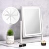 Vanity Mirror with Lights, Hollywood Makeup Mirror with Lights, Touch Control, 3 Color Lighting Modes, Dimmable, Detachable 10X Magnification Mirror, 360° Rotation (16in, White) - Image 8