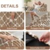 Bean Bag Chair Bean Bag Sofa Chair with Ultra Soft Fluffy Cover Giant Bean Bag Chairs for Adults, Comfy Chair for Bedroom, Gaming Room, Dorm, Living Room (Khaki White) - Image 5