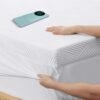 3 Inch Gel Memory Foam Mattress Topper Full Size, High Density Memory Foam Mattress Pad Cover with 8-21" Deep Pocket for Pressure Relief, Pillow Top with Removable Viscose Made from Bamboo Cover - Image 2