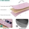 YITAHOME 5 Drawers Dresser - Fabric Dresser, Organizer Unit for Living Room, Closets(Pink) - Image 7