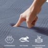 VECELO Gel Infused Memory Foam Mattress Topper Twin XL Size, 4 Inch Fresh Cooling Mattress Pad with Washable Cover for Twin XL Mattress, Pain Pressure Relieve Bed Topper, Breathable, Comfort - Image 6