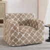 Bean Bag Chair Bean Bag Sofa Chair with Ultra Soft Fluffy Cover Giant Bean Bag Chairs for Adults, Comfy Chair for Bedroom, Gaming Room, Dorm, Living Room (Khaki White) - Image 9