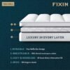 Texas Linen Co. Twin XL Cooling Mattress Topper, Pillow-Top Optimum Thickness, Soft 100% Cotton Fabric, Breathable & Plush Quilted Down-Like Fill, Snug Deep Pocket fit White - Image 5