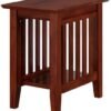AFI, Mission, Solid Hardwood Side Table, 14 in, Set of 2, Walnut - Image 10