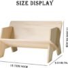 Wood Bookcase in Living Room/Home/Office, Desktop Book Shelf Organizer Bookshelves Storage Rack for CDs/Magazine/Books Display (Style V) - Image 3