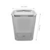 STOBOK Garbage Can Trash Can Transparent Trash Bin Convenient Trash Basket Convenient Trash Bucket Bedroom Waste Can Trash Container Home Waste Basket Paper Storage Basket Office Pp - Image 8