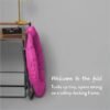 Urban Lifestyle Oversized Polycanvas Foldable Saucer Chair, Pink - Image 8