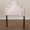 Baxton Studio Rita Modern and Contemporary Light Pink Velvet Fabric Upholstered Twin Size Headboard - Image 7