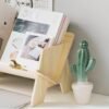 Wood Bookcase in Living Room/Home/Office, Desktop Book Shelf Organizer Bookshelves Storage Rack for CDs/Magazine/Books Display (Style V) - Image 8