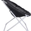 Amazon Basics Faux Fur Saucer Shaped Chair with Metal Frame Black 27.2"D x 32.3"W x 32.3"H - Image 6