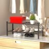 2 Tier Bamboo Shoe Rack for Closet Free Standing Wood Shoe Shelf Storage Organizer for Entryway Small Space Stackable, Brown - Image 6