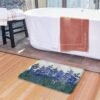 Welcome Doormat Blue Flowers Texas Bluebonnet Floral Funny Door Mat Indoor Entrance Cute Shoes Take Them Off Doormat Welcome Mats Outdoor 20x32 Inch - Image 5